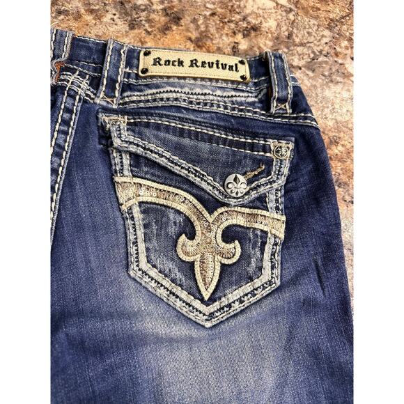 Women's Rock Revival Bootcut Jeans Size 28x34 - Picture 6 of 7
